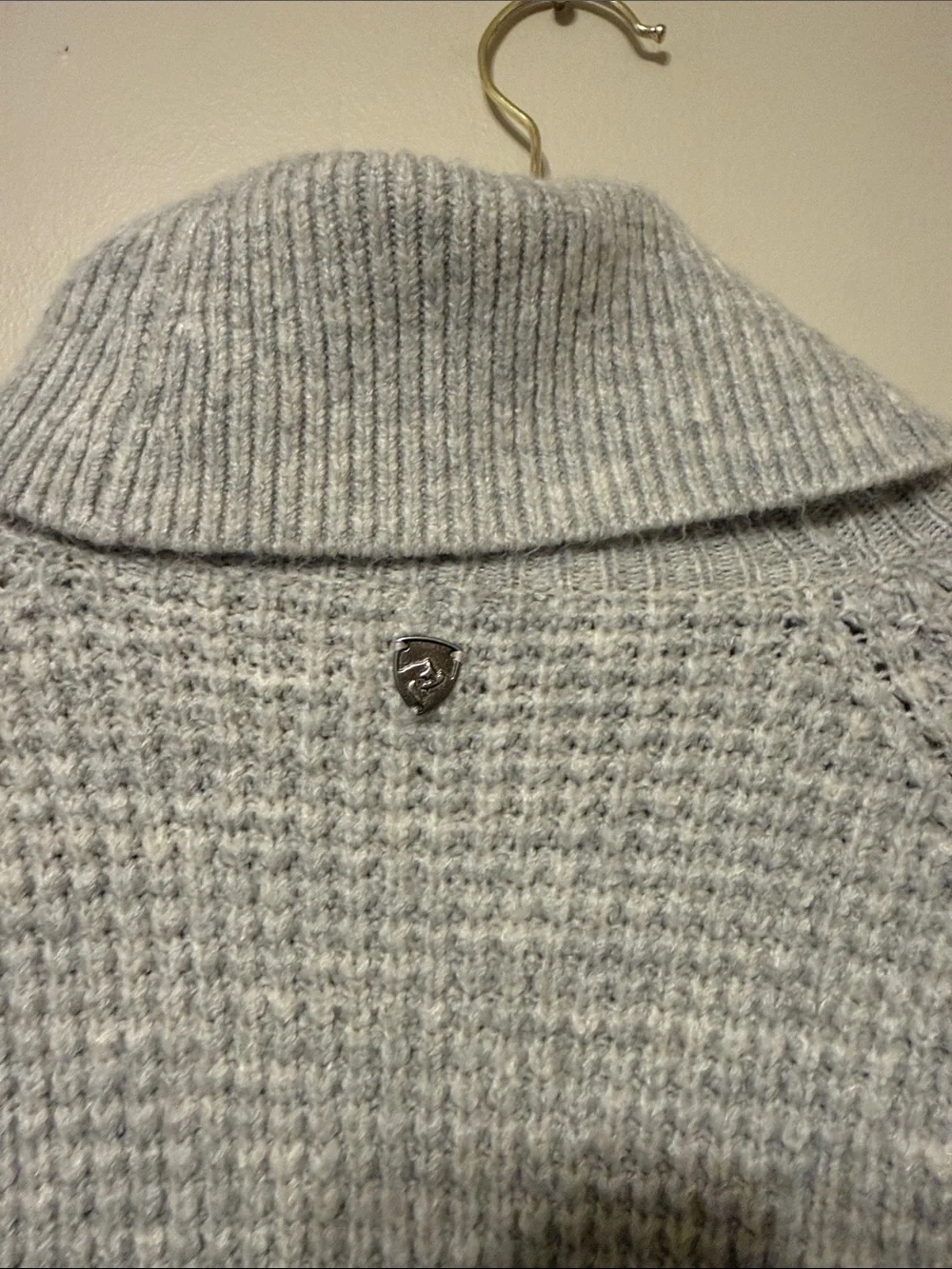 KUHL Cozy Women's Light Gray Turtleneck Sweater Dress M.
